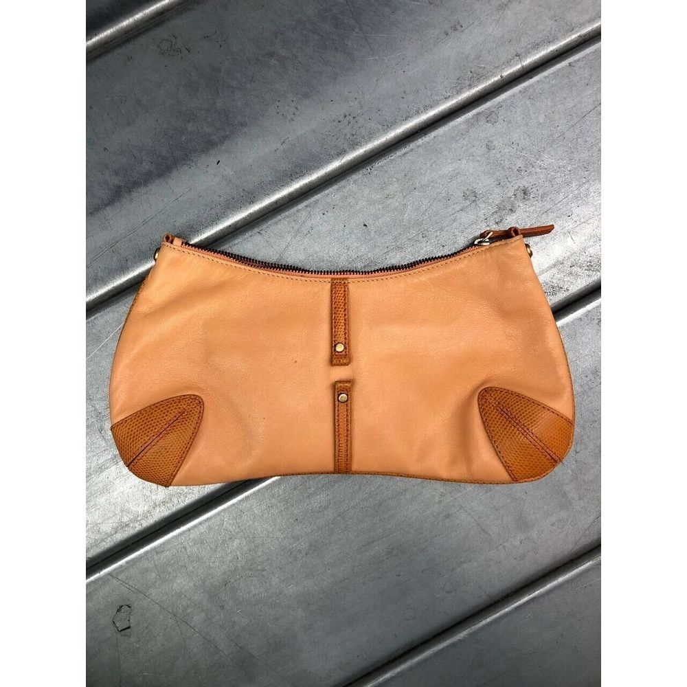 Hugo Boss Small Bag Soft Leather Peach Pouch Clutch
